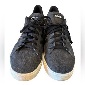 Adidas Men 14 Daily 2.0 Dark Gray Denim Skate Style Shoes